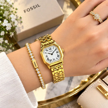 FOSSIL_LADIES_GOLD_WHITE