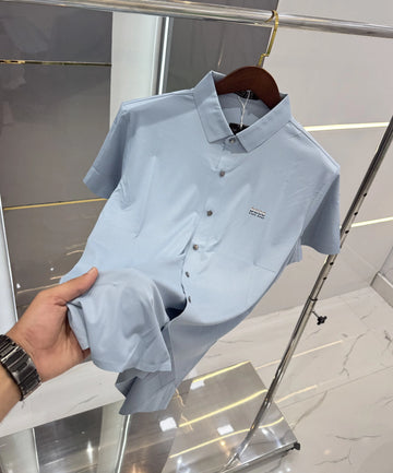 Hugo Bos s Sky Blue Imported Luxury Polo T-Shirt