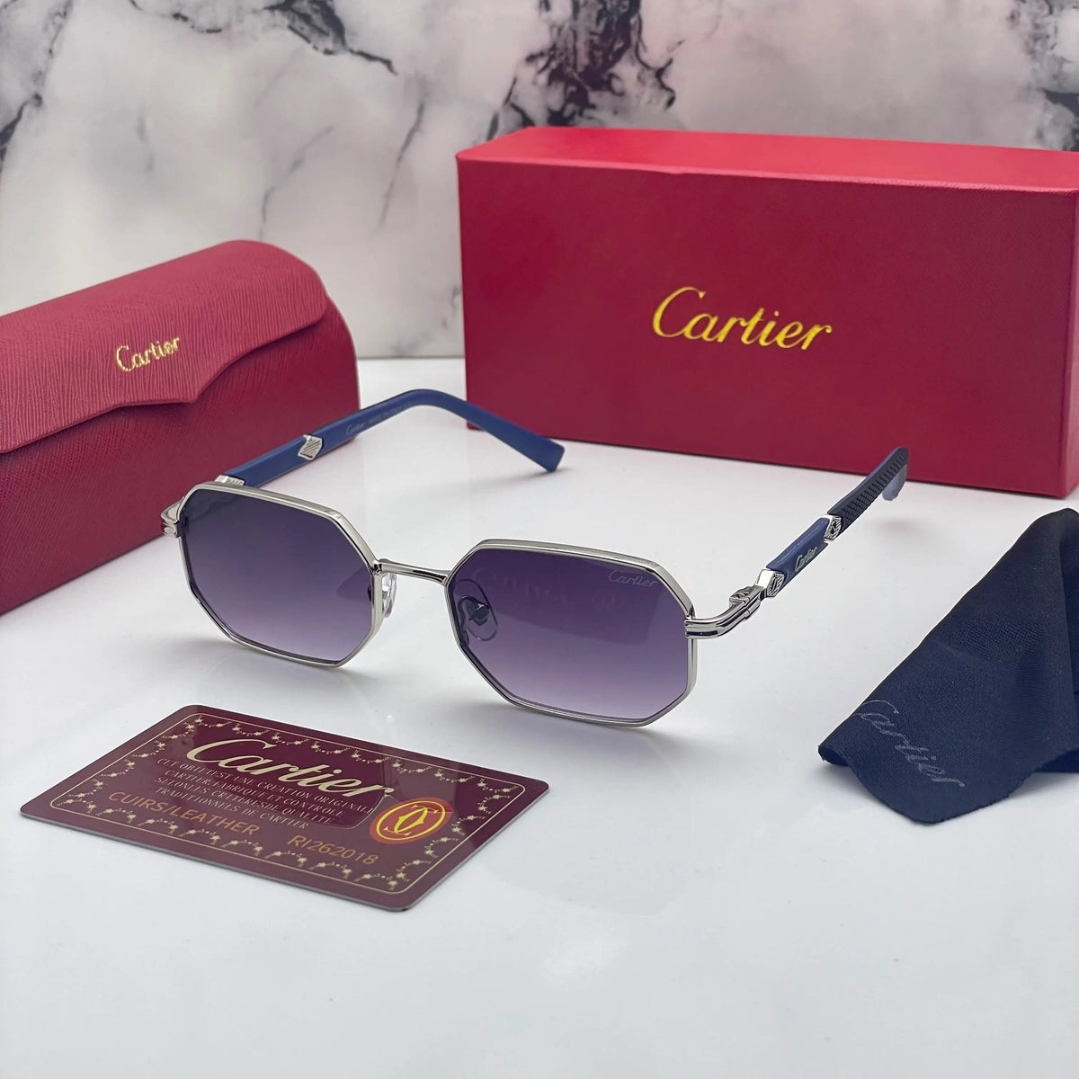Cartier 8171 Silver Black Shaded 