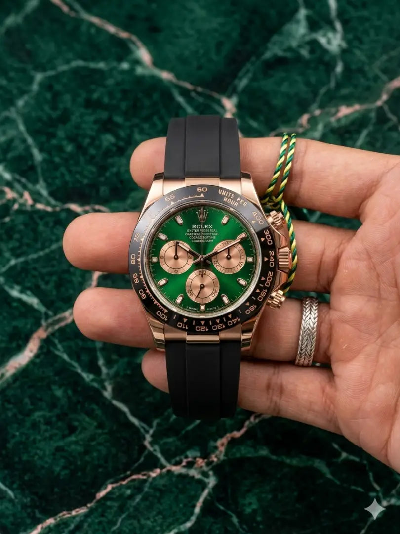 Rolex Daytona Rosegold Green