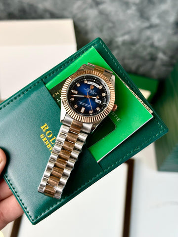 Rol/ex Day date Two tone blue