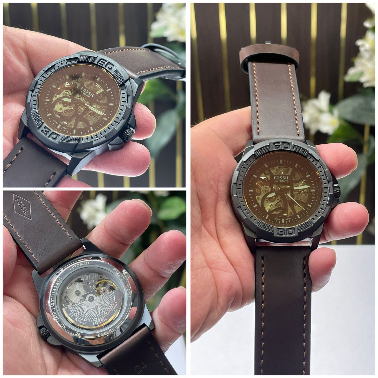 FO/SSIL BRO/NSON LEATHER AUTOMATIC