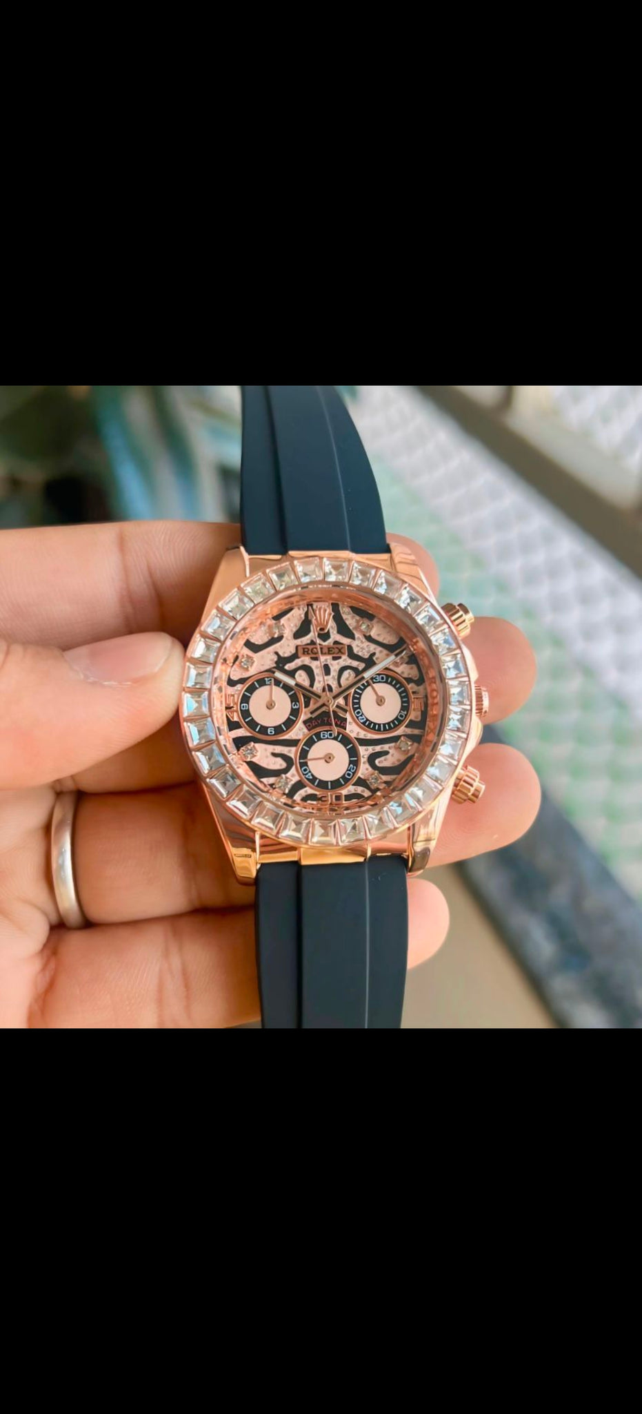 Rol/ex tiger rose gold